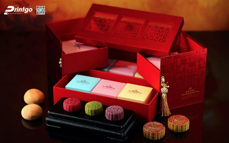 Hộp quà tết độc đáo nhiều ngăn Hộp quà tết độc đáo nhiều ngăn