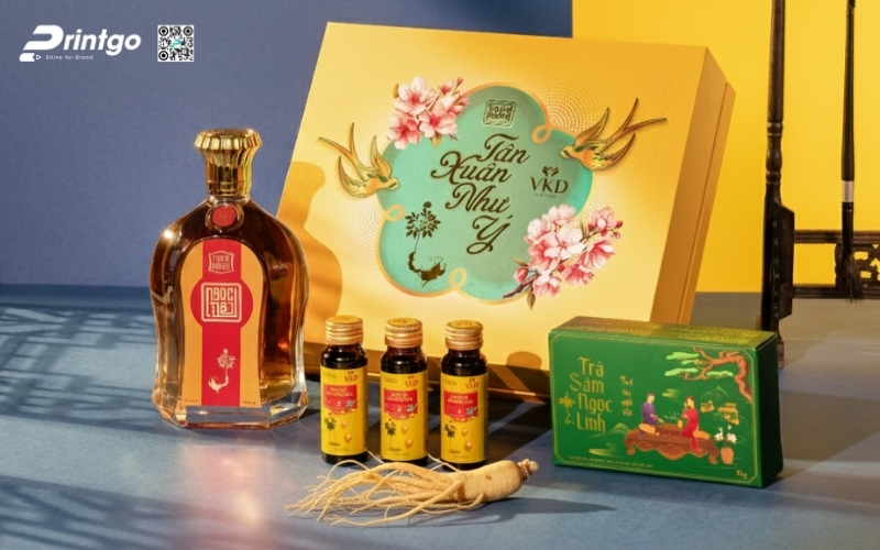 Mẫu hộp quà tết sâm Ngọc Linh Mẫu hộp quà tết sâm Ngọc Linh