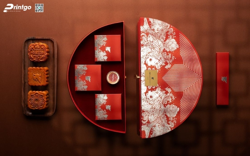Hộp quà tết độc đáo hình bán nguyệt Hộp quà tết độc đáo hình bán nguyệt