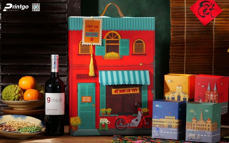 Hộp quà tết độc đáo hình tòa nhà sang trọng Hộp quà tết độc đáo hình tòa nhà sang trọng