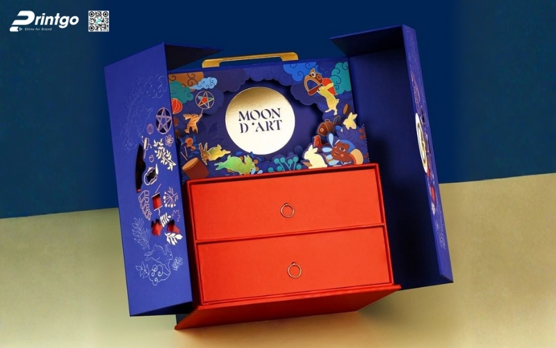 Hộp quà tết độc đáo nhiều ngăn Hộp quà tết độc đáo nhiều ngăn