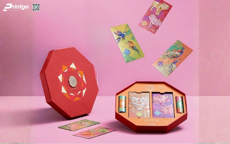 Hộp quà tết độc đáo hình lục giác, bát giác Hộp quà tết độc đáo hình lục giác, bát giác