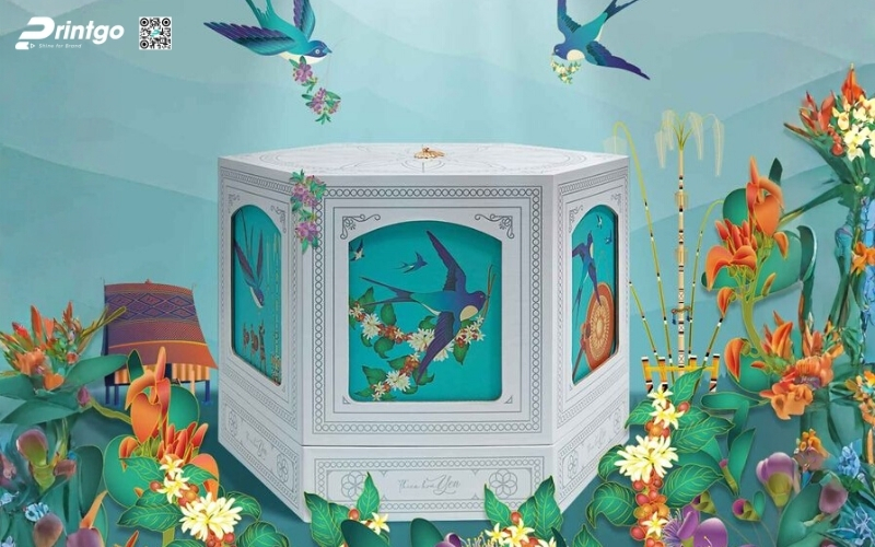 Hộp quà tết độc đáo hình lục giác, bát giác Hộp quà tết độc đáo hình lục giác, bát giác