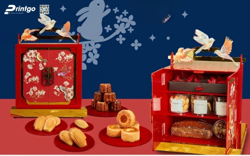 Hộp quà tết độc đáo nhiều ngăn Hộp quà tết độc đáo nhiều ngăn