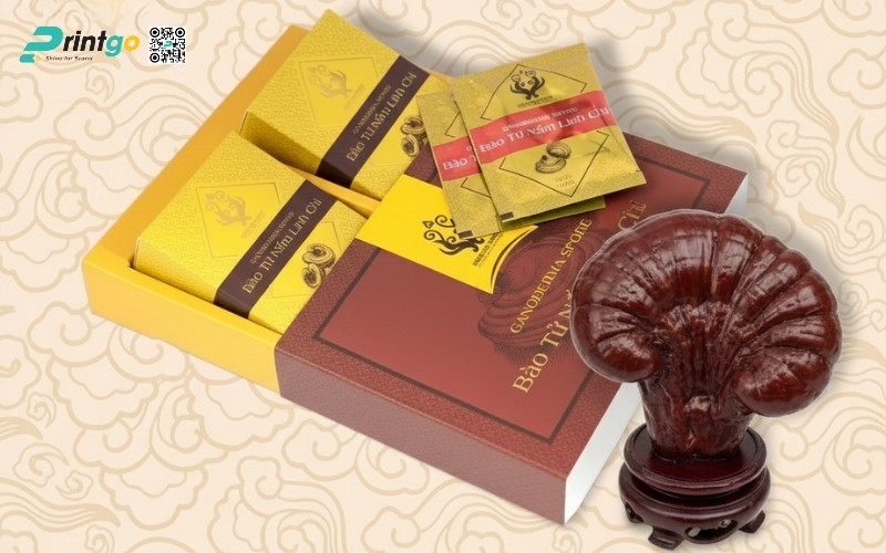 Mẫu hộp quà Tết nấm linh chi cao cấp và sang trọng nhất 2026 Mẫu hộp quà Tết nấm linh chi cao cấp và sang trọng nhất 2026