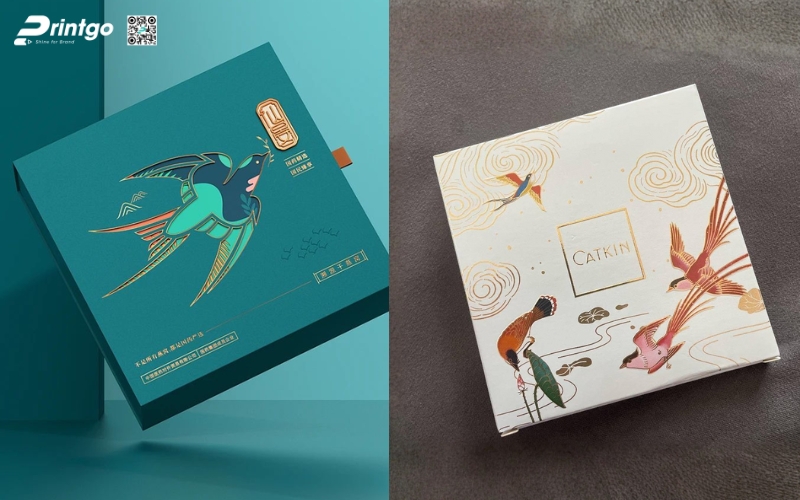 Mẫu hộp quà tết không rượu hình vuông Mẫu hộp quà tết không rượu hình vuông