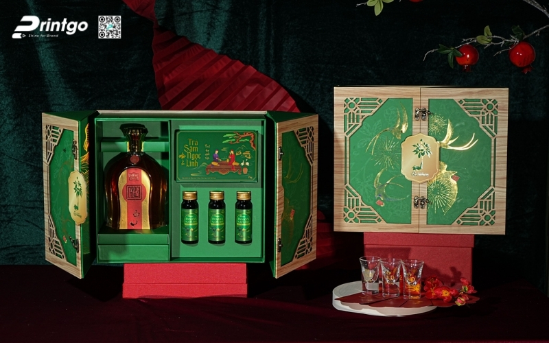 Mẫu hộp quà tết sâm Ngọc Linh Mẫu hộp quà tết sâm Ngọc Linh