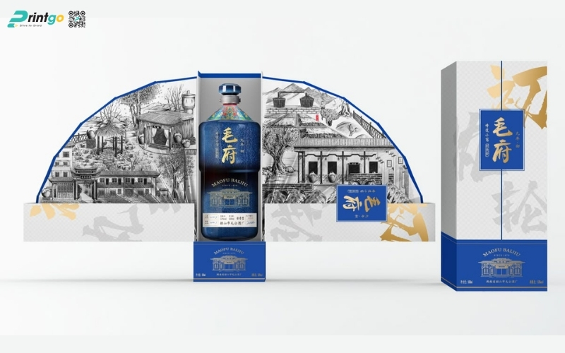 Hộp quà tết độc đáo hình quạt lạ mắt Hộp quà tết độc đáo hình quạt lạ mắt