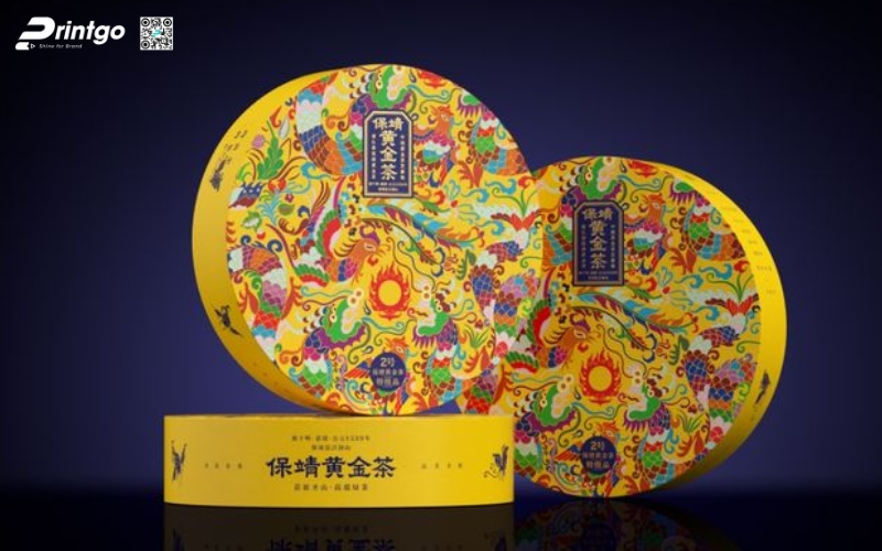 Mẫu hộp quà tết không rượu hình tròn Mẫu hộp quà tết không rượu hình tròn