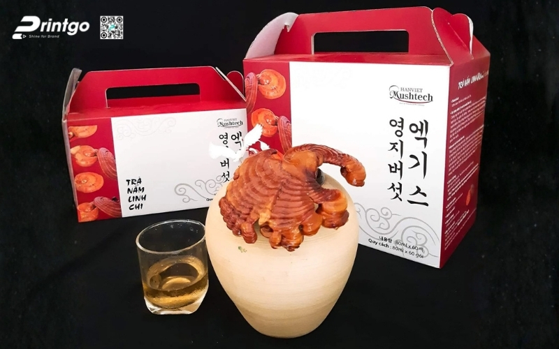 Mẫu hộp quà Tết nấm linh chi cao cấp và sang trọng nhất 2026 Mẫu hộp quà Tết nấm linh chi cao cấp và sang trọng nhất 2026