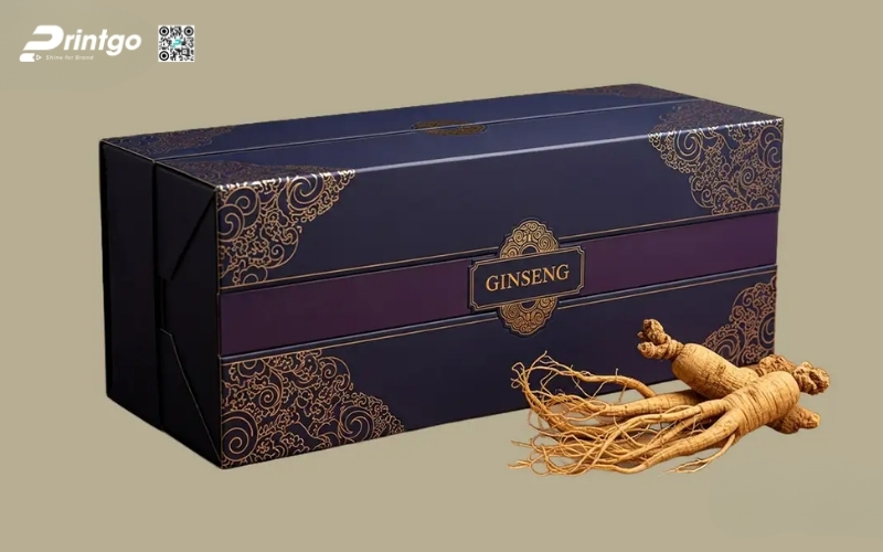 Mẫu hộp quà tết nhân sâm nguyên củ Mẫu hộp quà tết nhân sâm nguyên củ