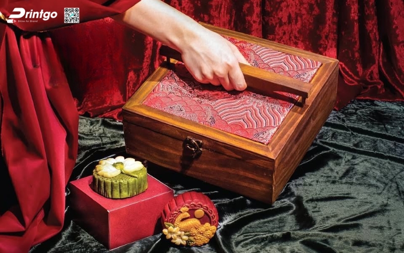 Mẫu hộp quà tết không rượu bằng gỗ Mẫu hộp quà tết không rượu bằng gỗ