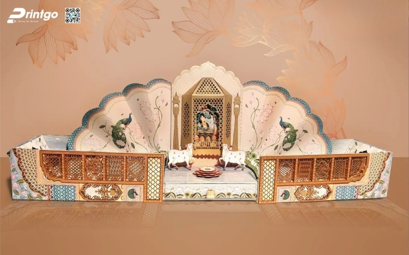 Hộp quà tết độc đáo hình quạt lạ mắt Hộp quà tết độc đáo hình quạt lạ mắt