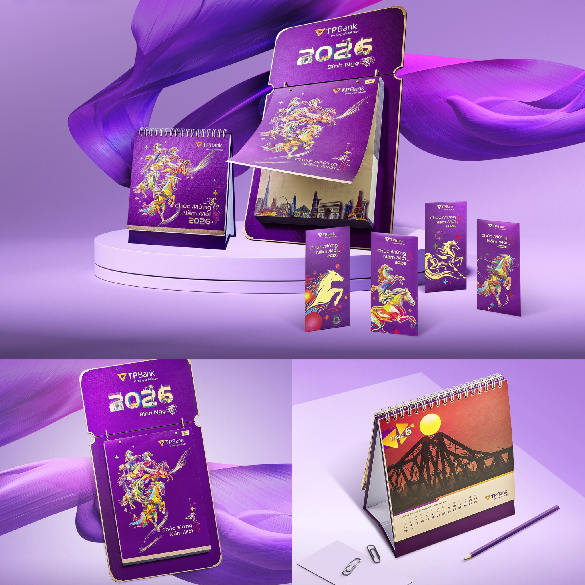 Bộ sưu tập lịch ngân hàng TP Bank 2026 Bộ sưu tập lịch ngân hàng TP Bank 2026