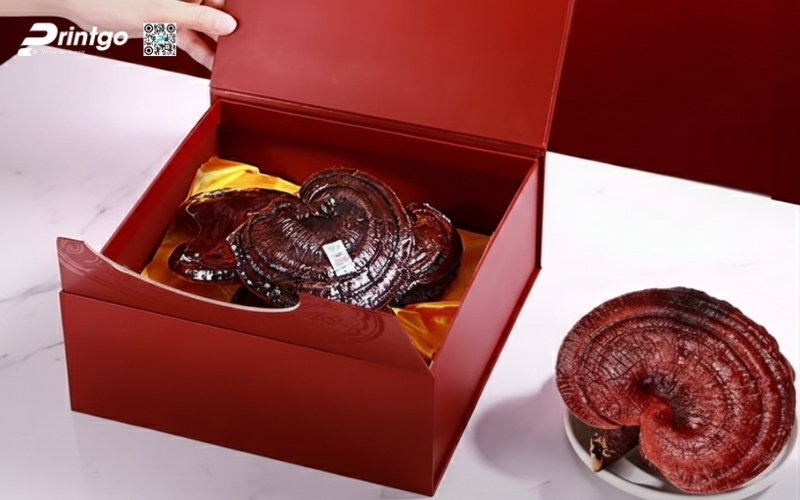 Mẫu hộp quà Tết nấm linh chi cao cấp và sang trọng nhất 2026 Mẫu hộp quà Tết nấm linh chi cao cấp và sang trọng nhất 2026