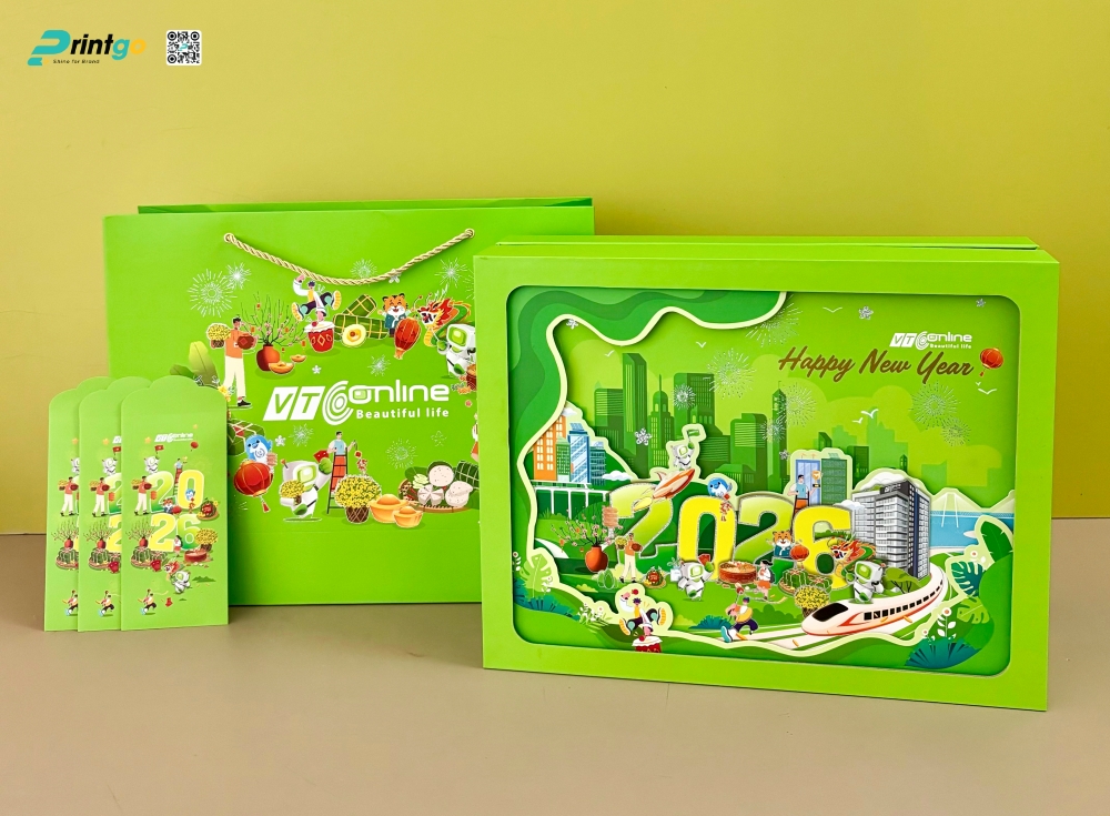 Dự án bộ quà tặng tết công ty truyền thông trực tuyến - VTC Online