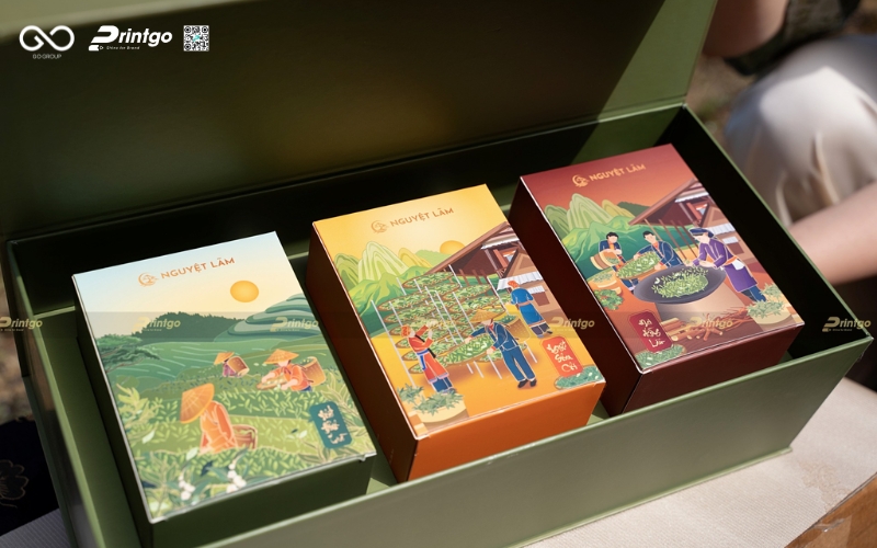 Thiết kế hộp đựng trà Nguyệt Lãm cao cấp Thiết kế hộp đựng trà Nguyệt Lãm cao cấp