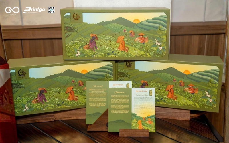 Thiết kế hộp đựng trà Nguyệt Lãm cao cấp Thiết kế hộp đựng trà Nguyệt Lãm cao cấp