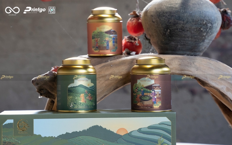 Thiết kế hộp đựng trà Nguyệt Lãm cao cấp Thiết kế hộp đựng trà Nguyệt Lãm cao cấp