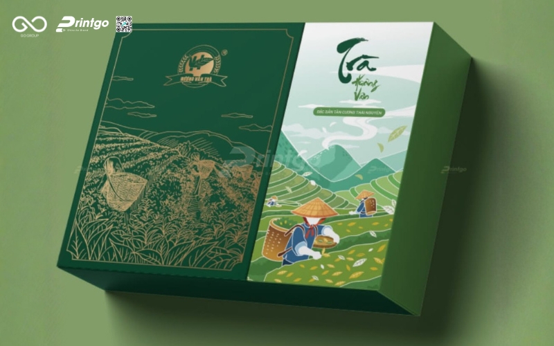 Dự án thiết kế và in hộp đựng trà Hương Vân Trà Dự án thiết kế và in hộp đựng trà Hương Vân Trà