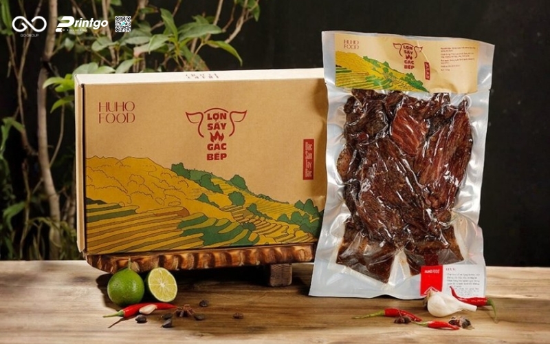 Thiết kế bao bì thịt trâu gác bếp khẳng định giá trị đặc sản Tây Bắc Thiết kế bao bì thịt trâu gác bếp khẳng định giá trị đặc sản Tây Bắc