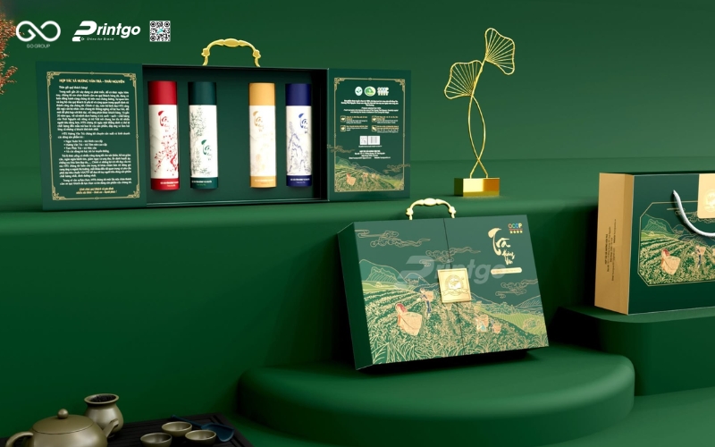 Dự án thiết kế và in hộp đựng trà Hương Vân Trà Dự án thiết kế và in hộp đựng trà Hương Vân Trà