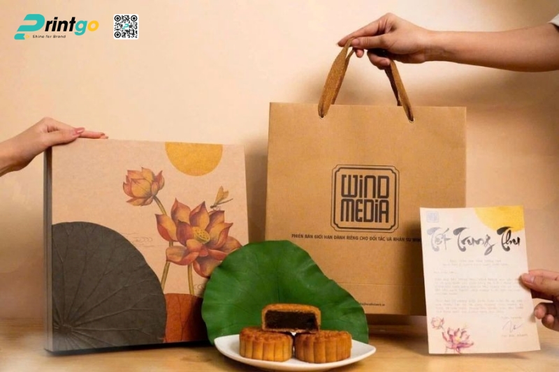 Giấy Kraft hộp bánh trung thu thân thiện môi trường Giấy Kraft hộp bánh trung thu thân thiện môi trường