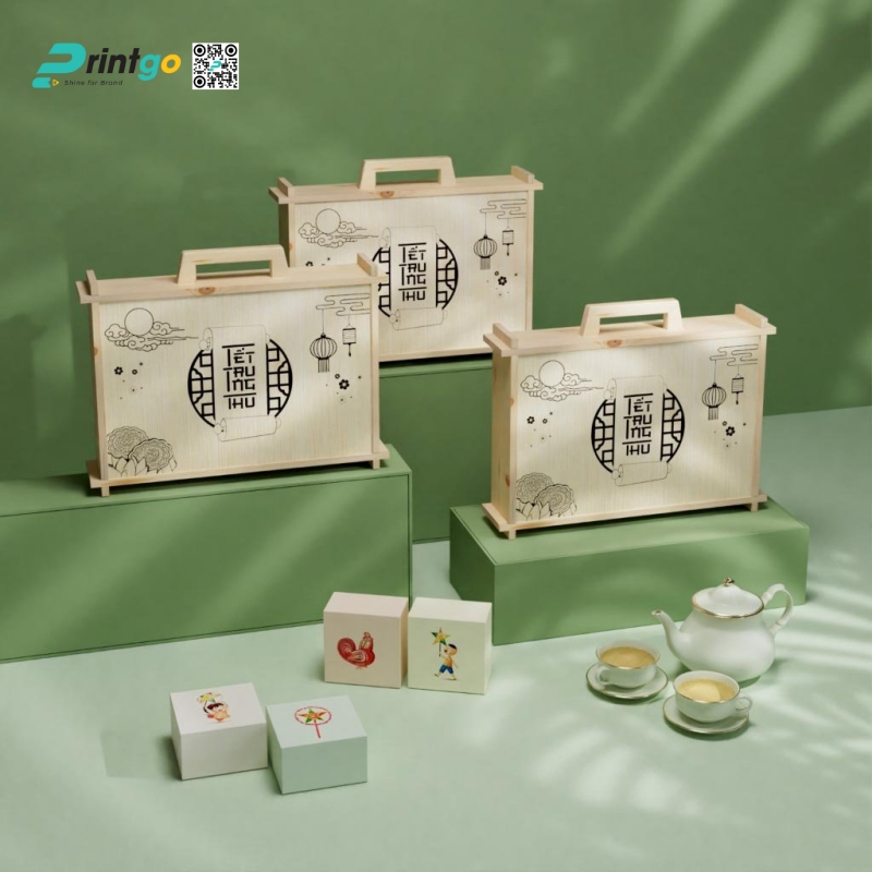 Hộp bánh trung thu bằng gỗ tạo ấn tượng với khách hàng Hộp bánh trung thu bằng gỗ tạo ấn tượng với khách hàng