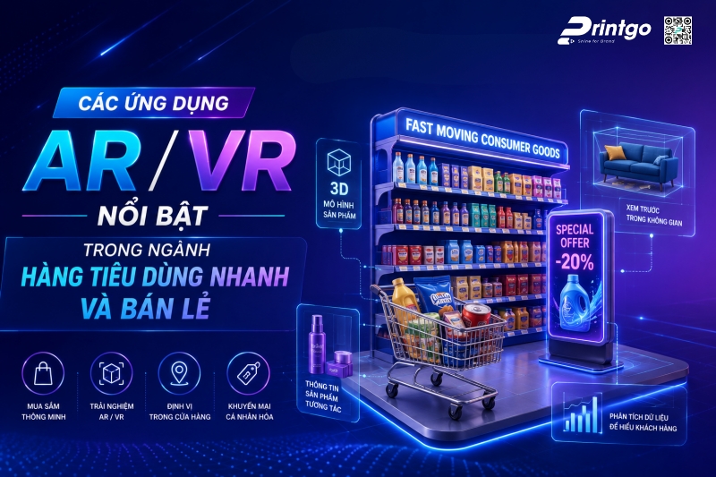 Khám phá các ứng dụng AR VR nổi bật trong ngành hàng tiêu dùng nhanh và bán lẻ
