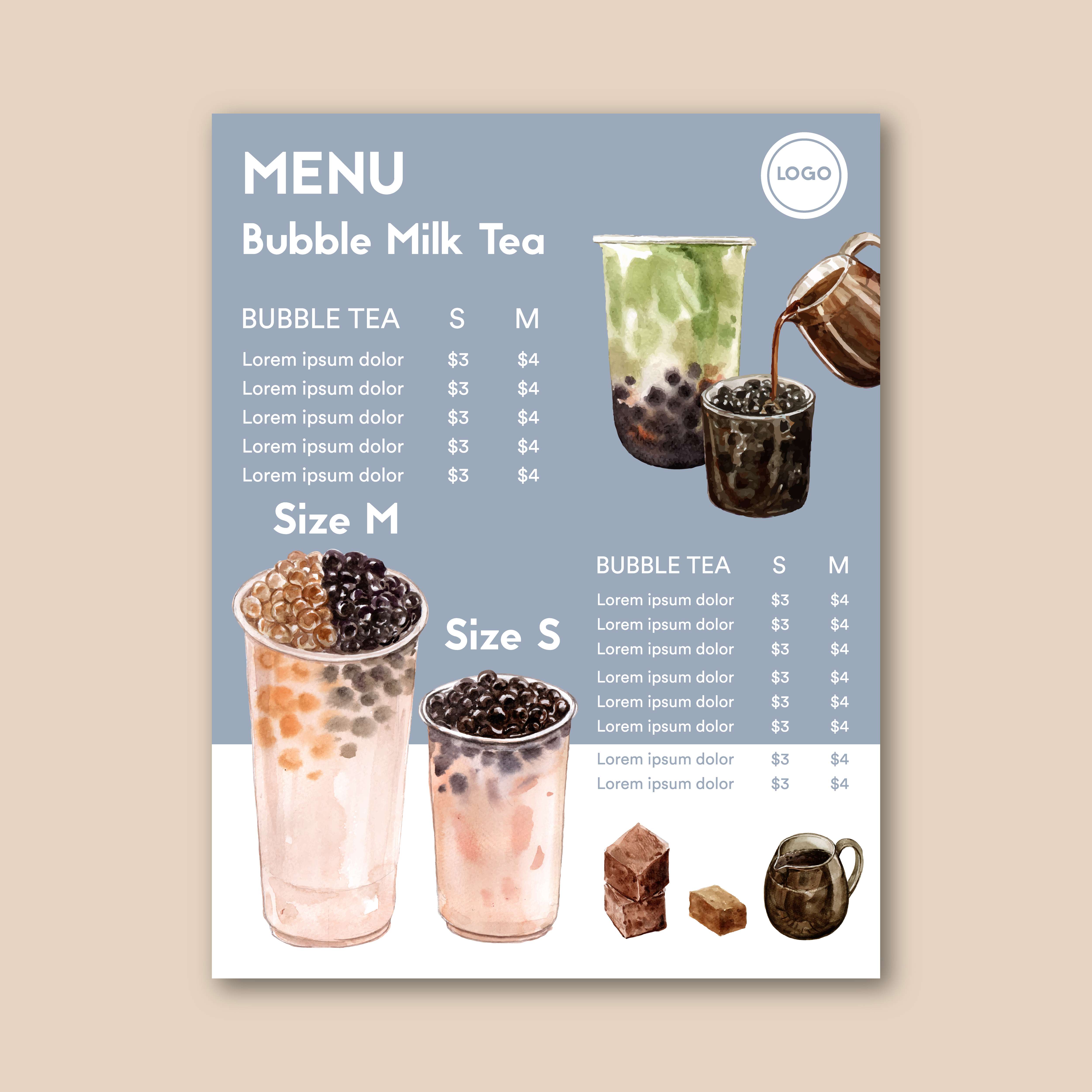 Thiết kế  In menu trà sữa  Xưởng in ấn giá rẻ tại Bình Dương