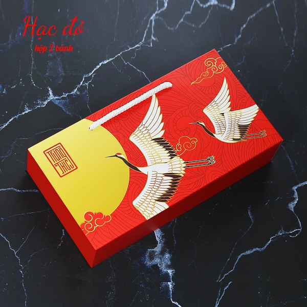 Chuyên in Hộp giấy đựng 2 bánh trung thu CTP-PB 010005 lấy ngay trên toàn quốc với giá SIÊU RẺ