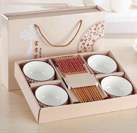 Hộp giấy đựng bát đũa Ivory 350