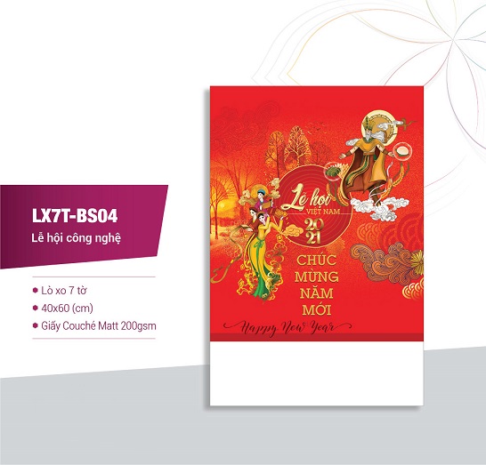 Lịch lò xo 7 tờ Lễ hội Công Nghệ
