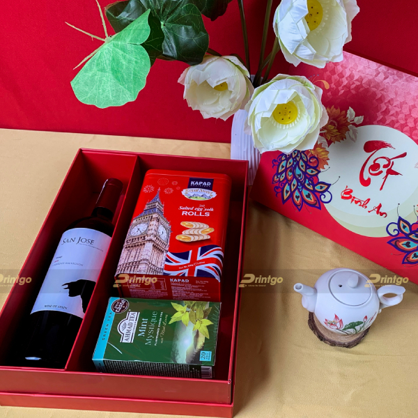In hộp quà tết Tết Bình An 
