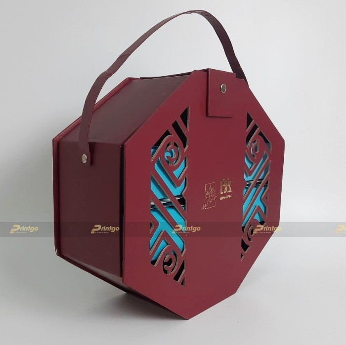 In hộp bánh trung thu bát giác 