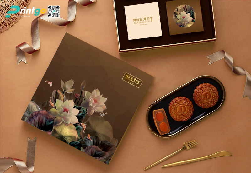 In hộp carton âm dương đựng 4 bánh trung thu cao cấp, chỉn chu trong từng chi tiết In hộp carton âm dương đựng 4 bánh trung thu cao cấp, chỉn chu trong từng chi tiết